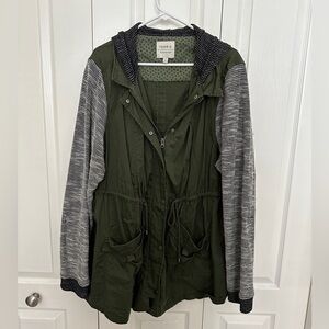 Torrid Mixed Material Utility Jacket